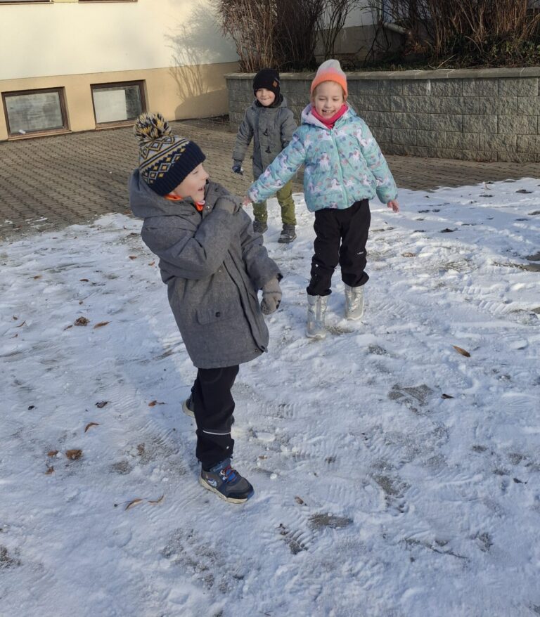 Lednová jízda prvňáčků